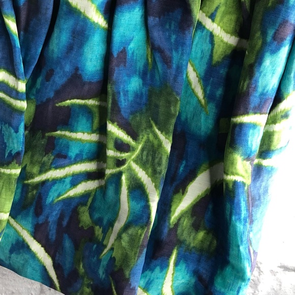 KENNETH COLE Tropical Drop Waisted Skirt Sz 8 - Picture 3 of 14